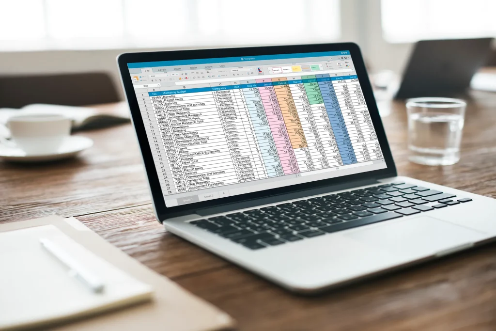 Spreadsheet document information financial